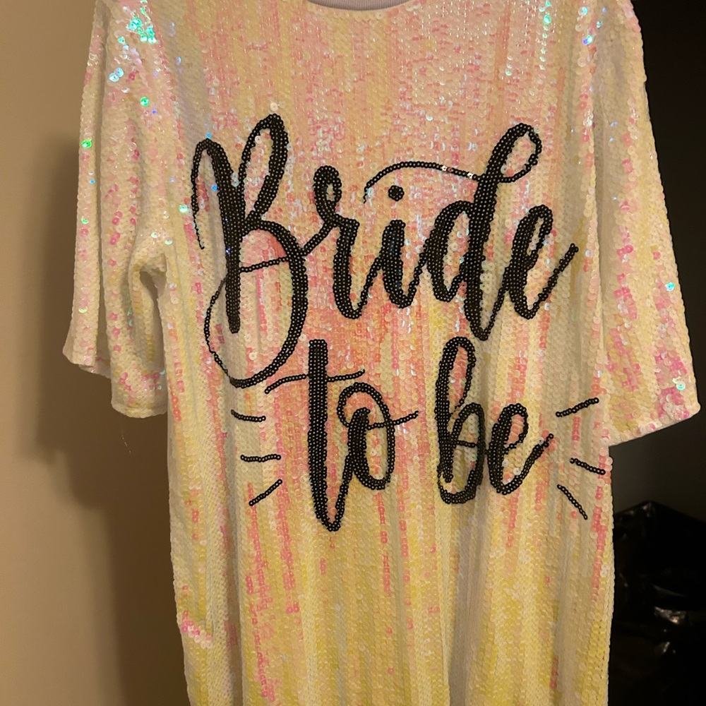 Sequin Bride to Be Shirt